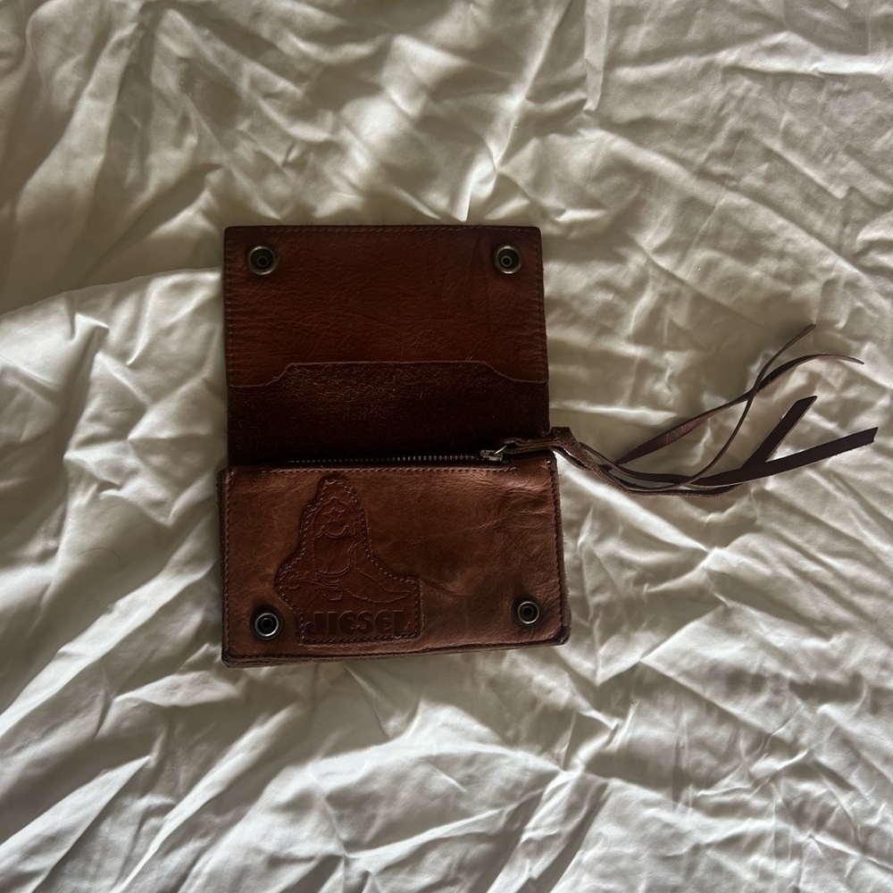 Diesel ultra soft Brown Leather Wallet Used